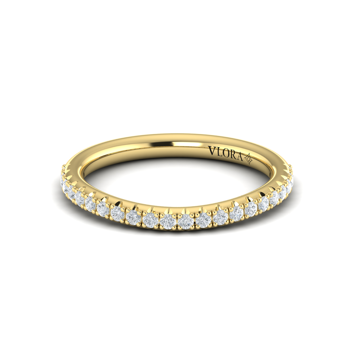 Matching Band for Dramatic Cathedral Hidden Halo Engagement Ring
