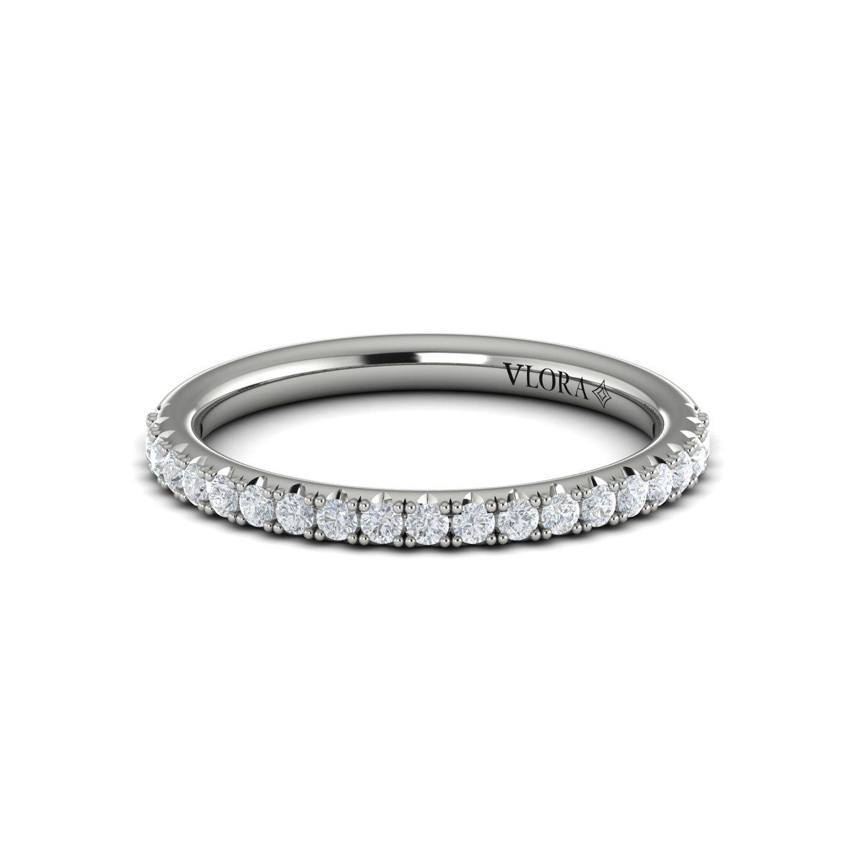 Matching Band for Cathedral Arch Halo Emerald Cut Engagement Ring