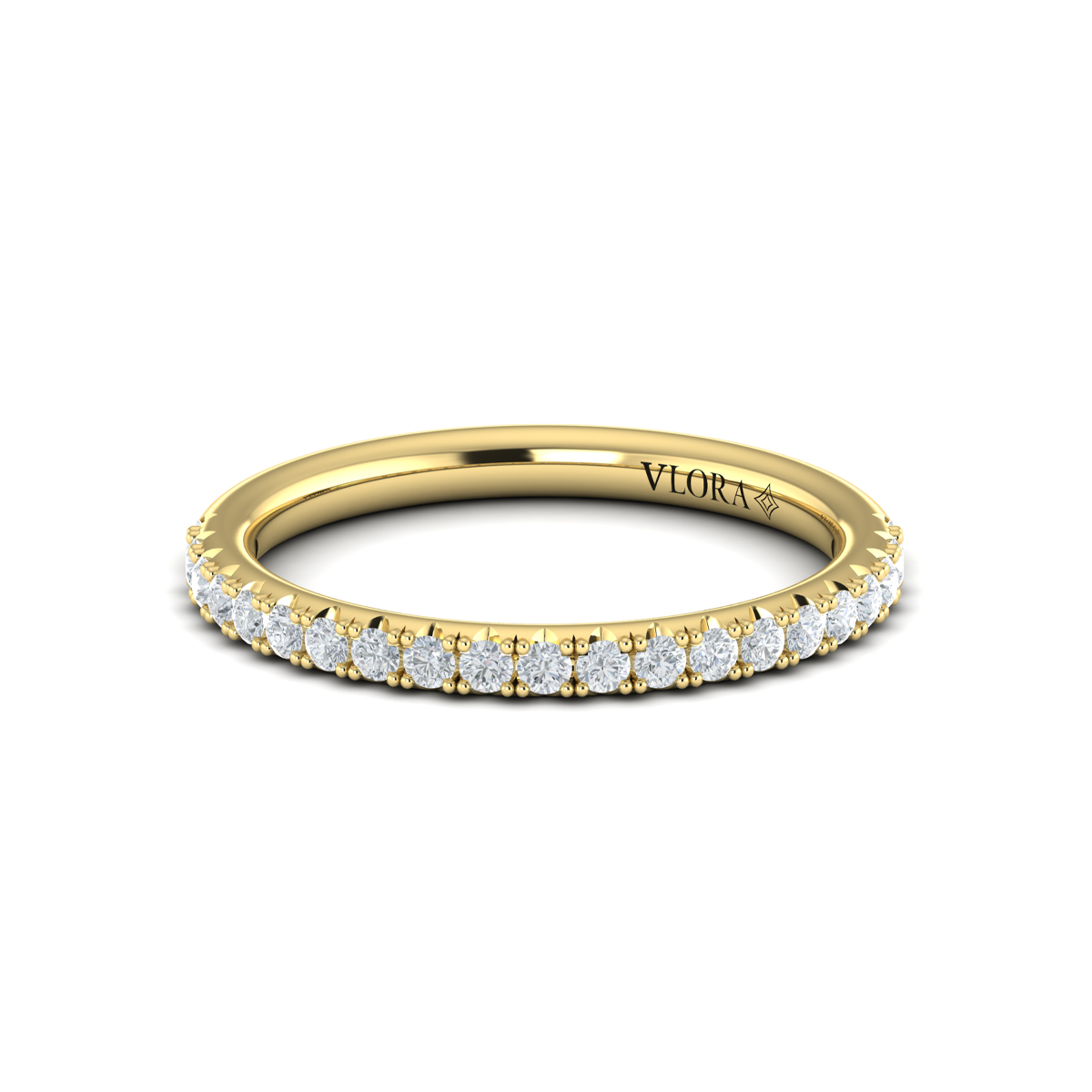 Matching Band for Cathedral Arch Halo Emerald Cut Engagement Ring