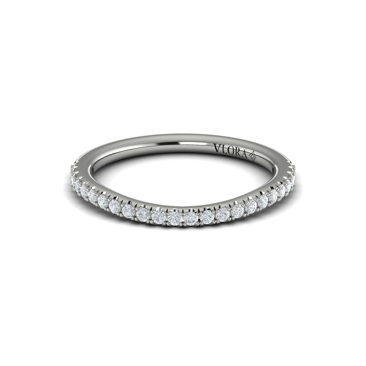 Matching Band for Corsage Halo Oval Engagement Ring