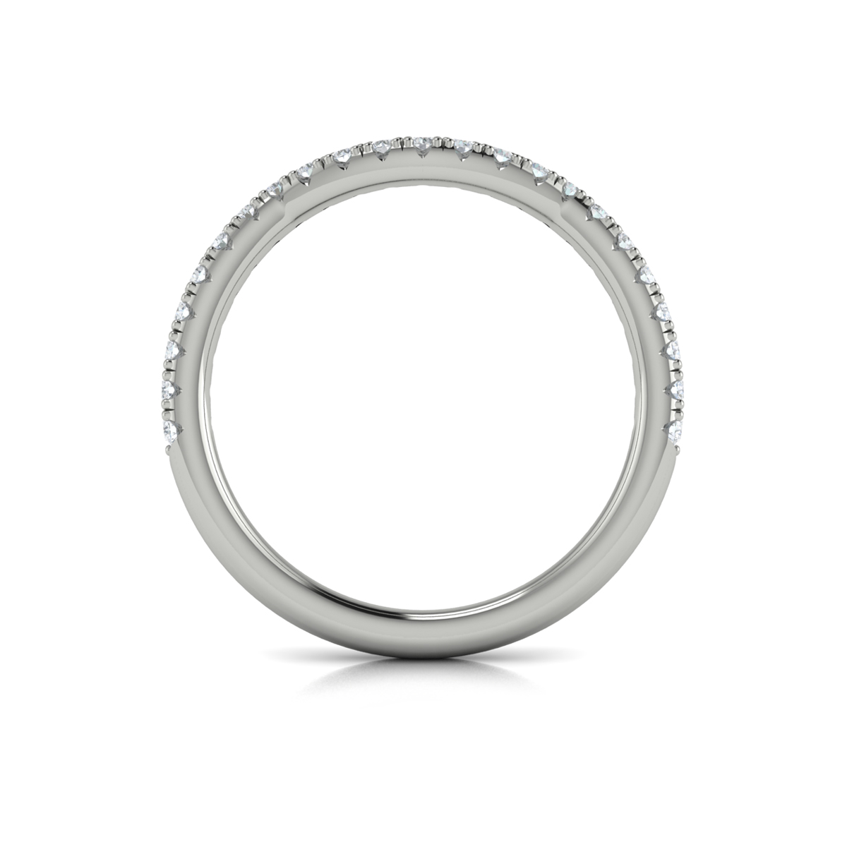 Matching Band for Enchanted Vine Oval Hidden Halo Engagement Ring