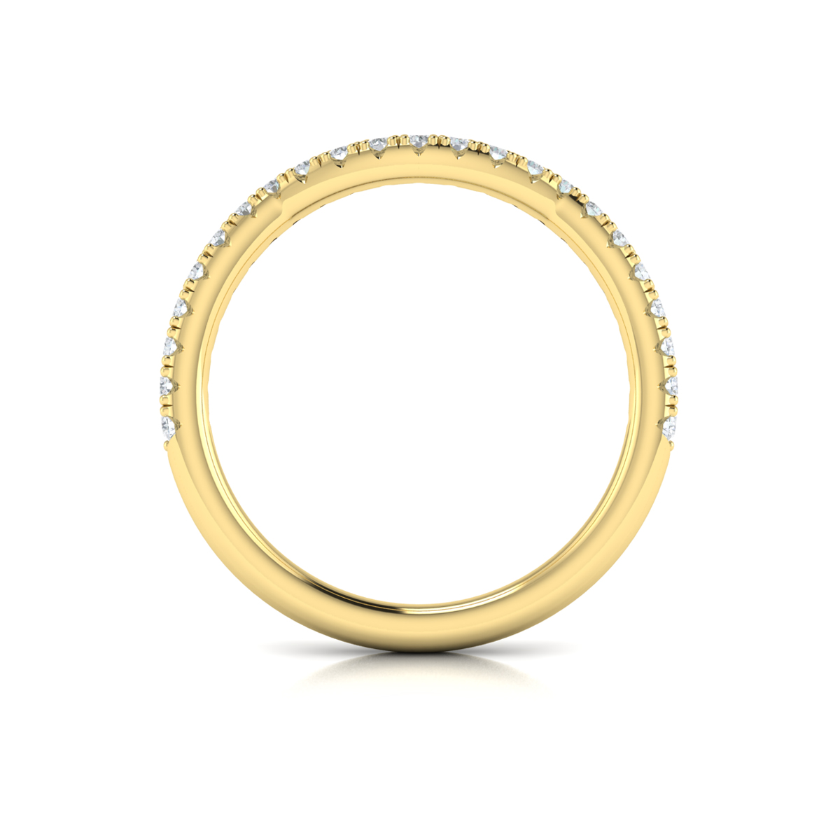 Matching Band for Enchanted Vine Oval Hidden Halo Engagement Ring