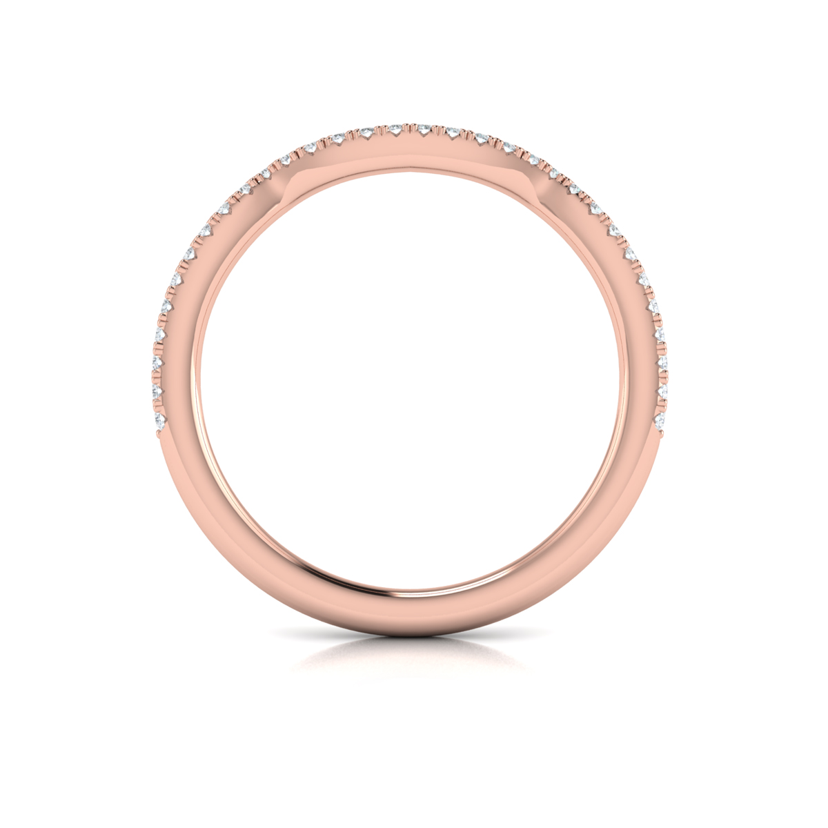 Entwined Halo Matching Wedding Band