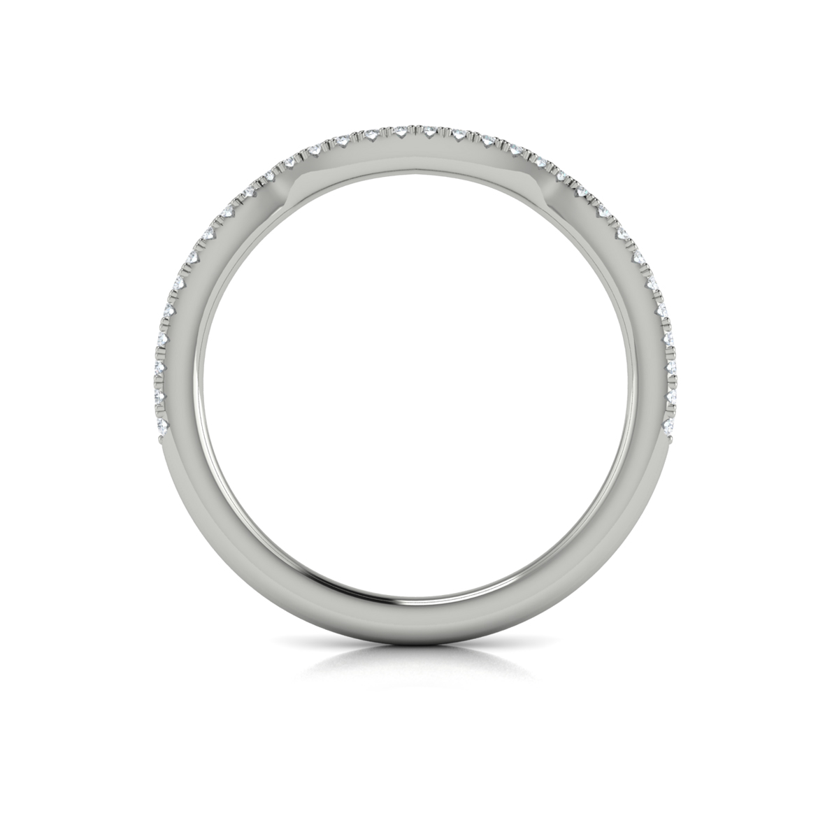 Entwined Halo Matching Wedding Band