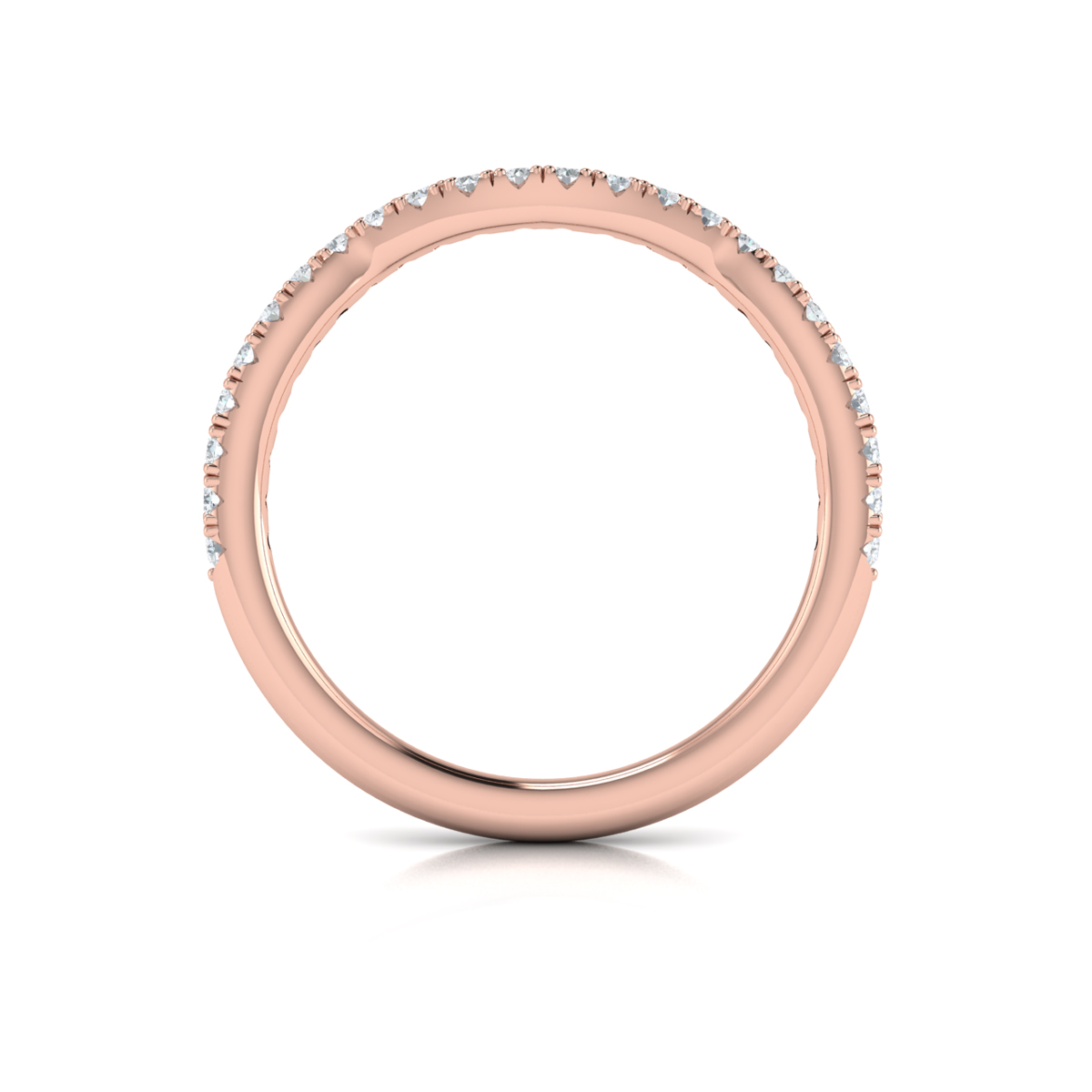 Entwined Oval Halo Matching Wedding Band