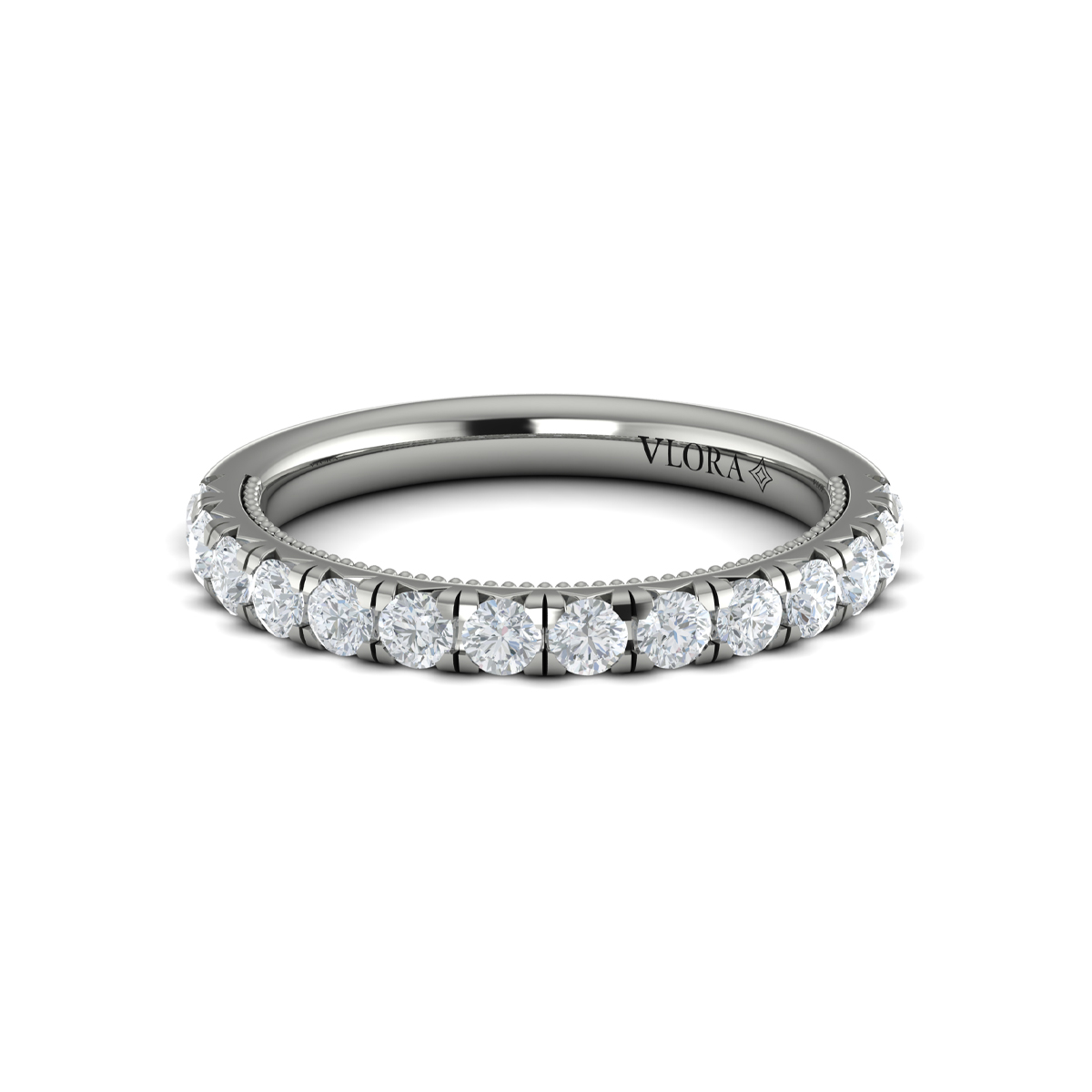 Matching Band for French Cathedral Oval Hidden Halo Engagement Ring