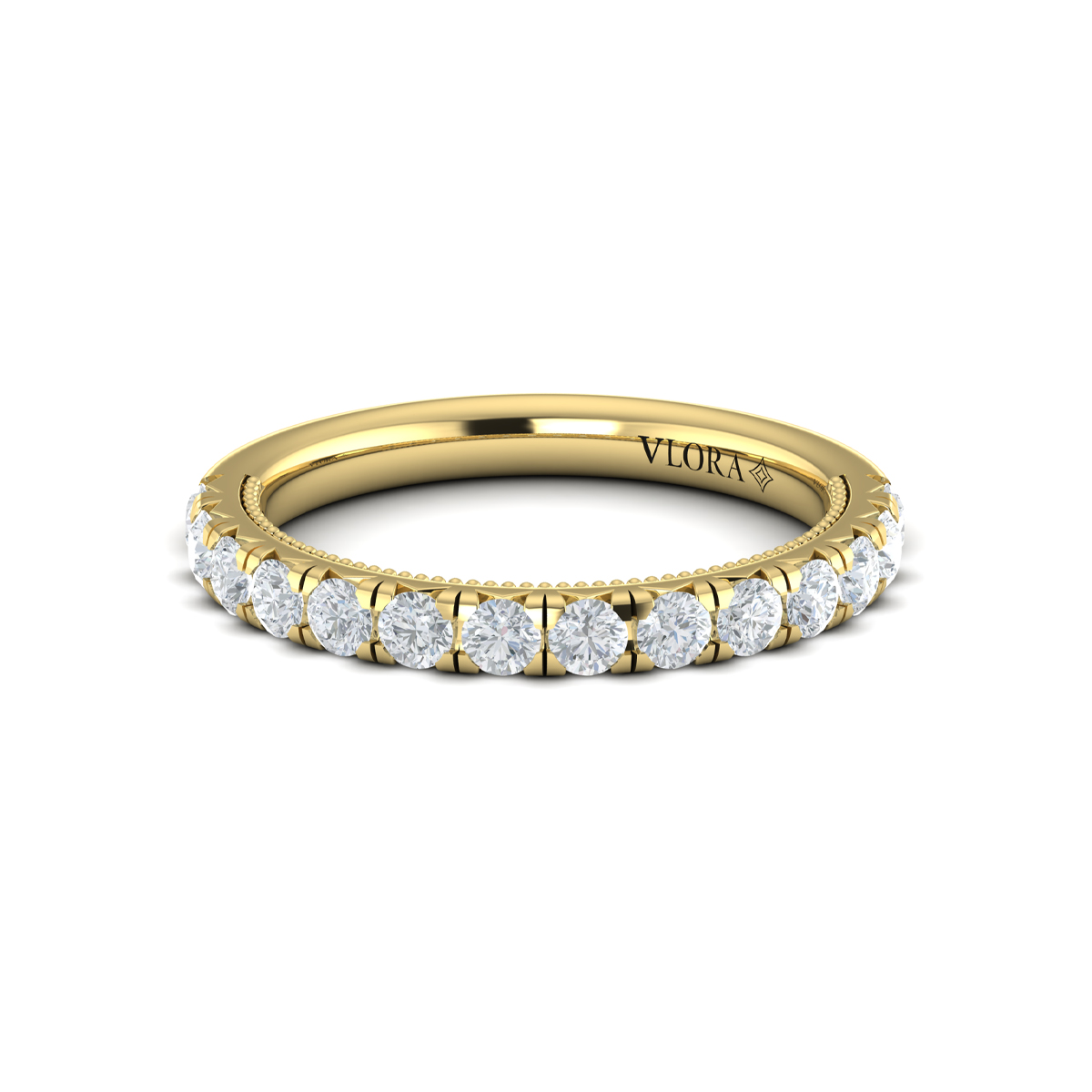 Matching Band for French Cathedral Oval Hidden Halo Engagement Ring