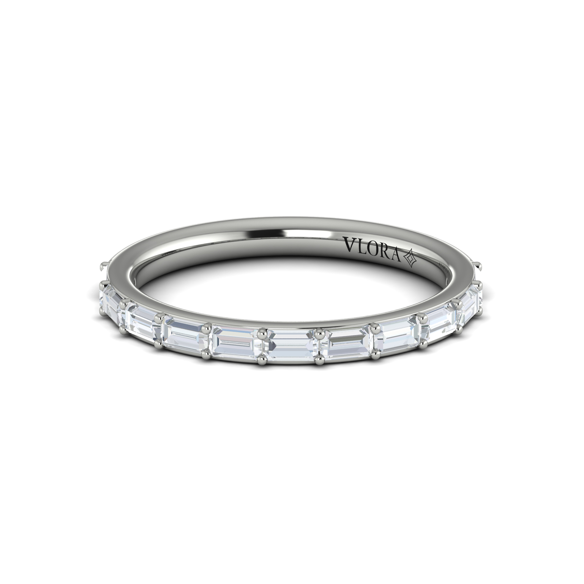 Matching Band for Serenity Oval Hidden Halo Engagement Ring
