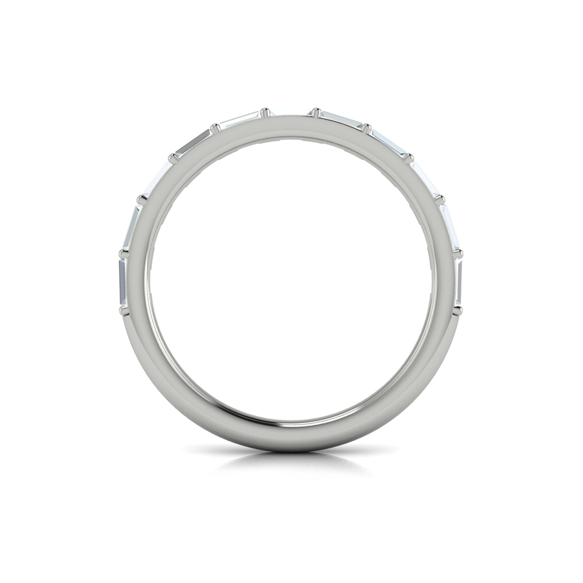 Matching Band for Serenity Oval Hidden Halo Engagement Ring