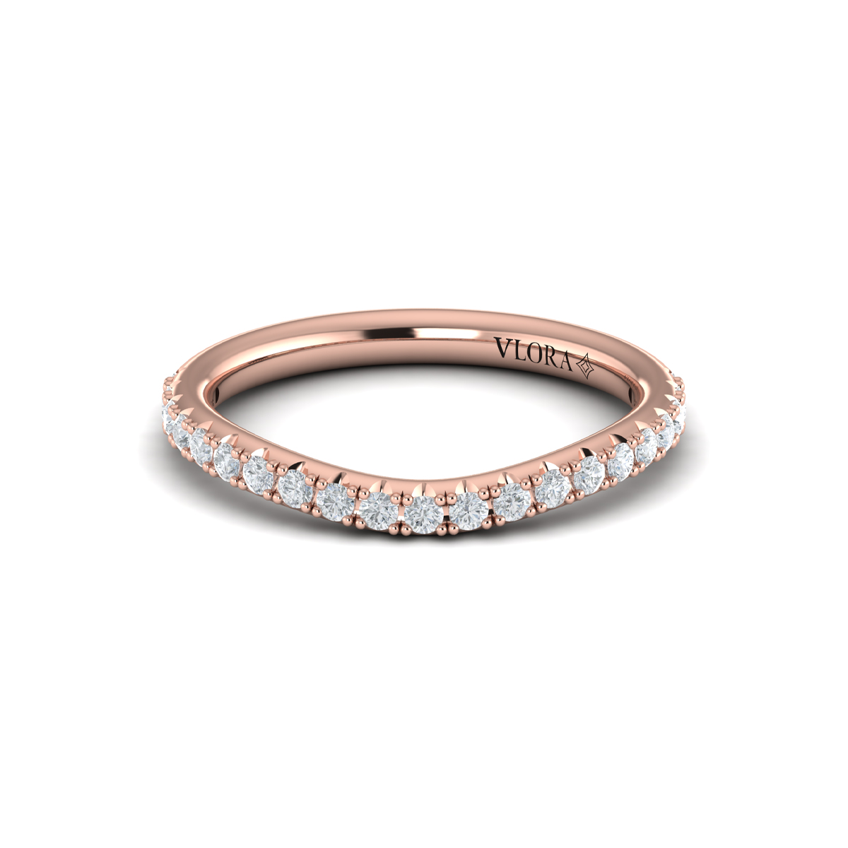 Matching Band for Euro Halo Round Engagement Ring