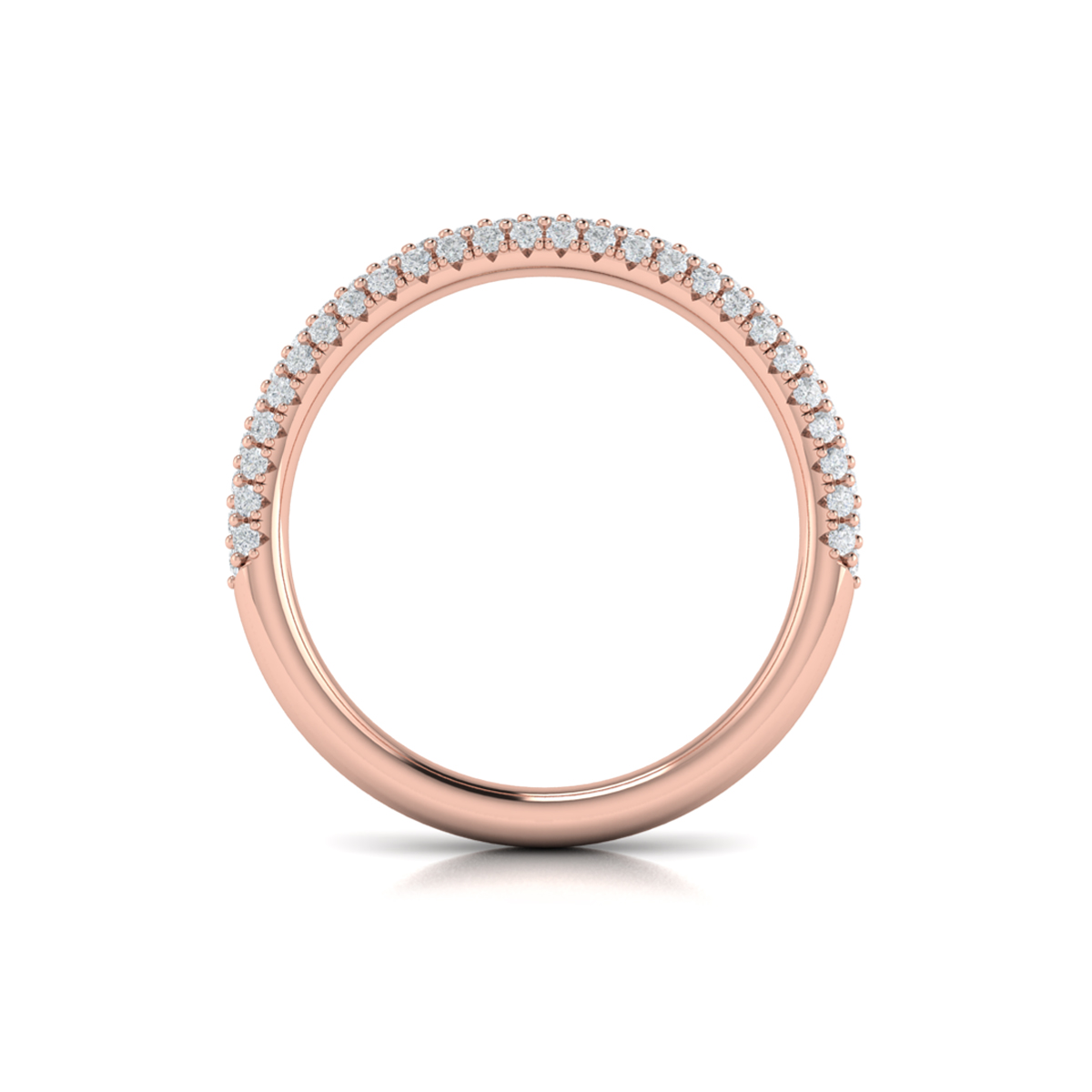 Matching Band for Splendid Cathedral Split Shank Oval Engagement Ring