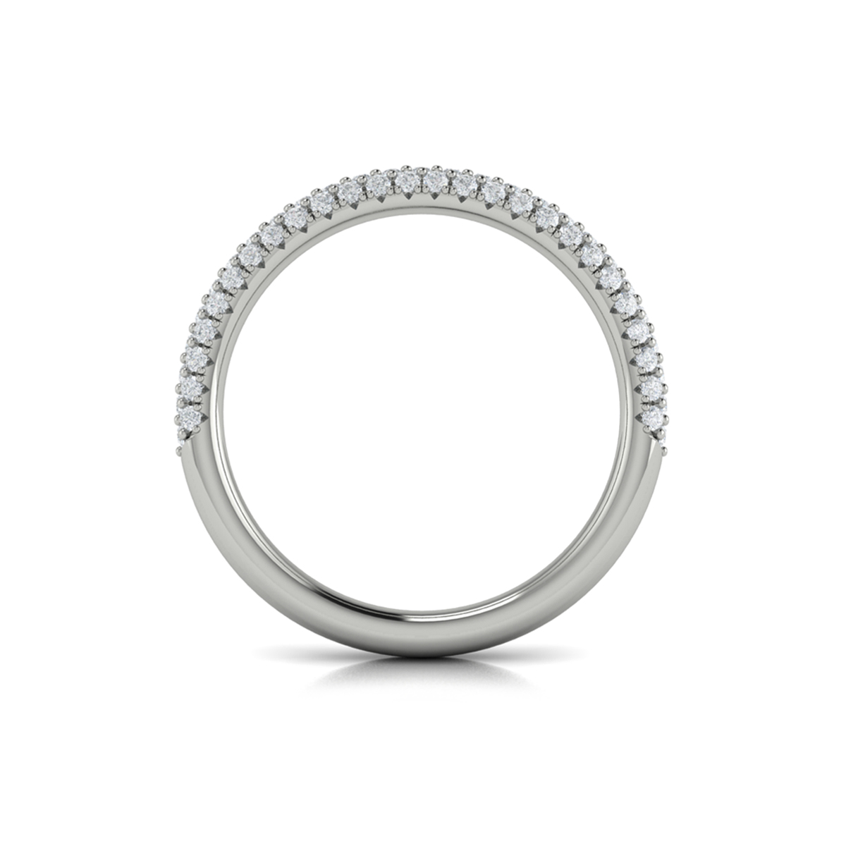 Matching Band for Splendid Cathedral Split Shank Oval Engagement Ring