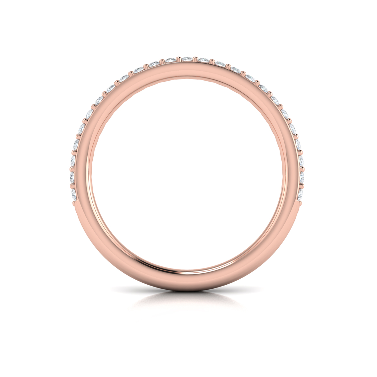 Matching Band for Charming Cathedral Split Shank Engagement Ring