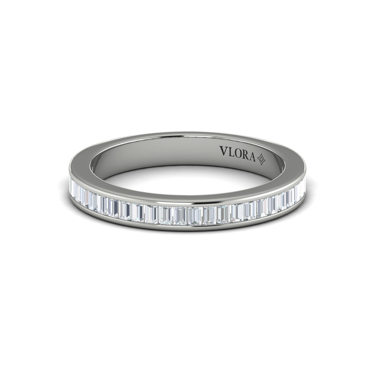 Matching Band for Opulent Cathedral Round Diamond Engagement Ring