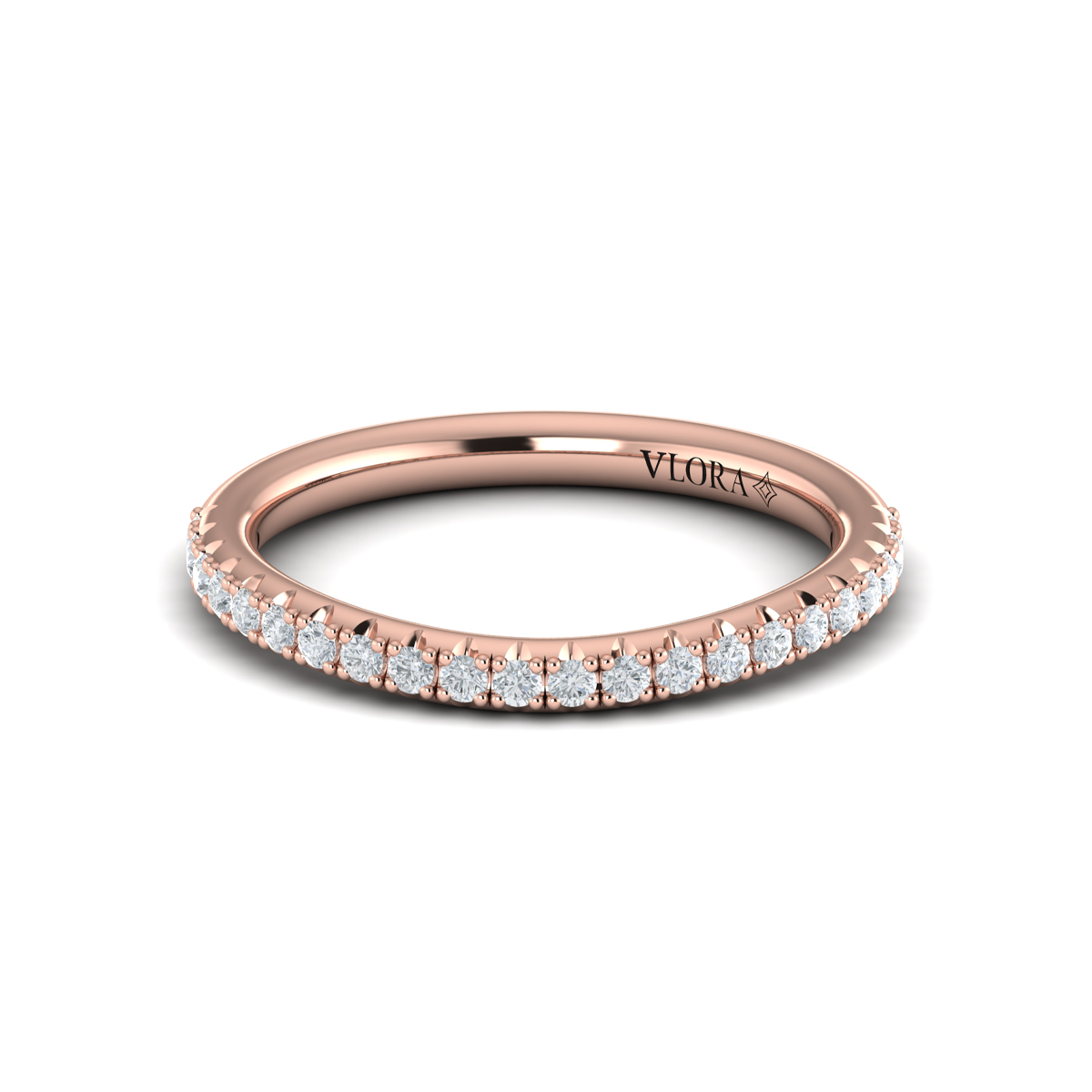Matching Band for Elegant Oval Modern Vintage Engagement Ring