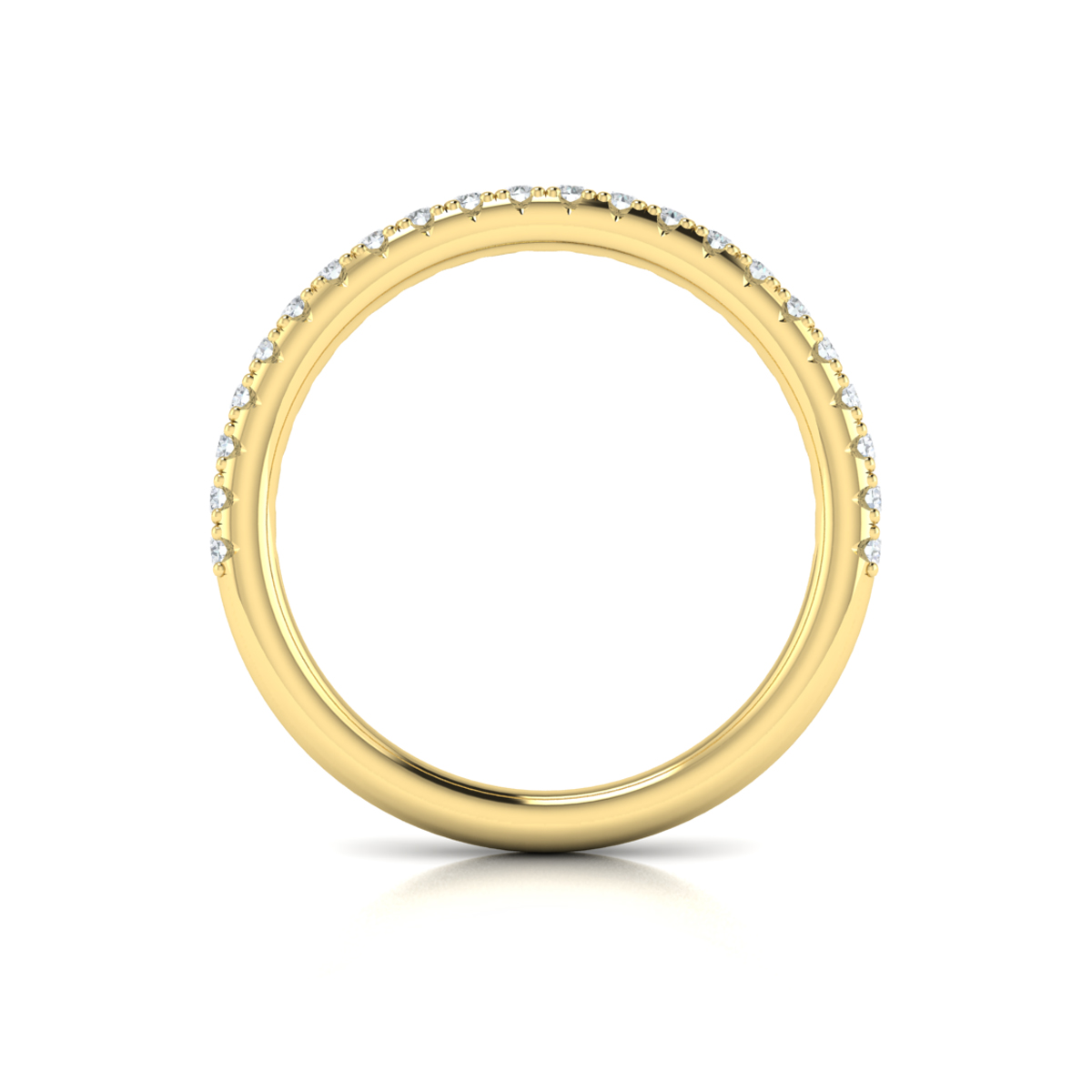 Matching Band for Elegant Oval Modern Vintage Engagement Ring