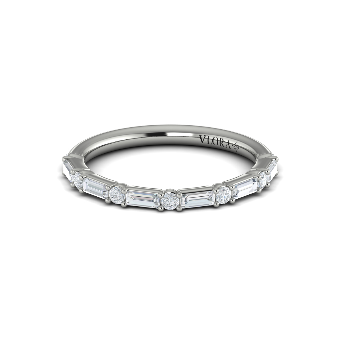 Matching Band for Extravagant Round Engagement Ring