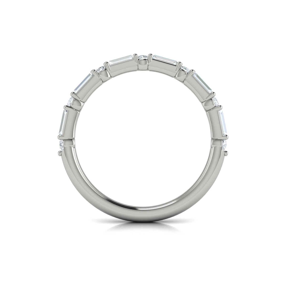 Matching Band for Extravagant Round Engagement Ring