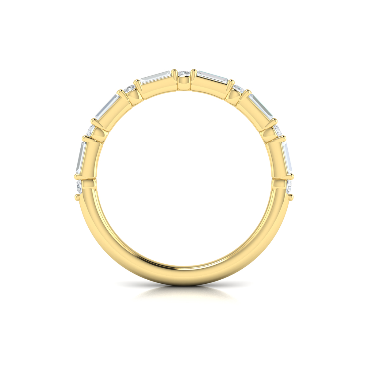 Matching Band for Extravagant Round Engagement Ring