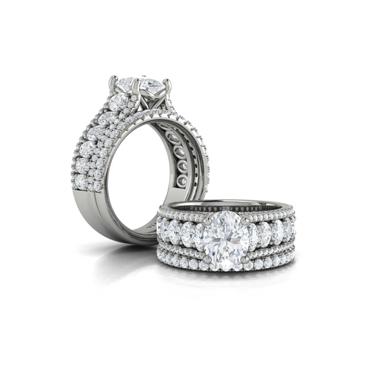 Matching Band for Dramatic Oval Engagement Ring
