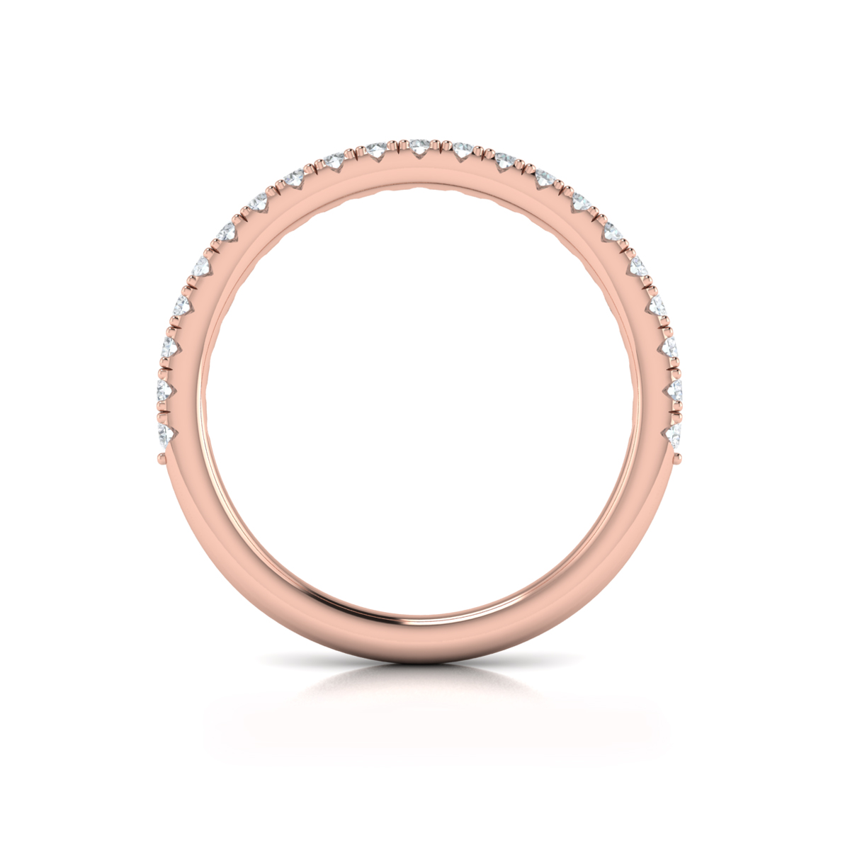 Matching Band for Quintet Emerald Cut Engagement Ring