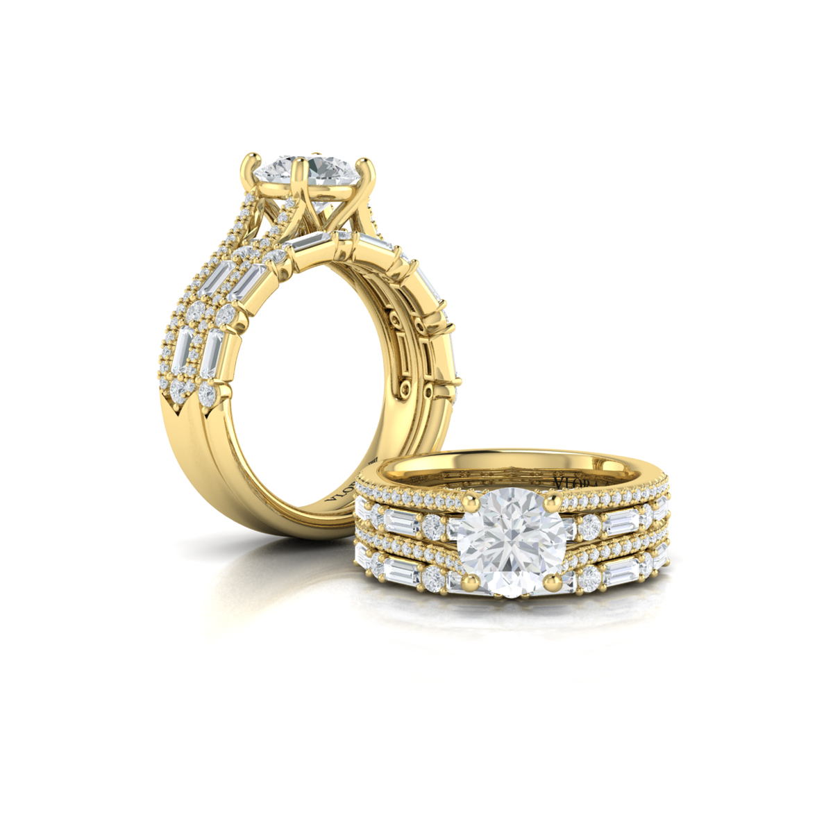 Matching Band for Triple Band Engagement Ring