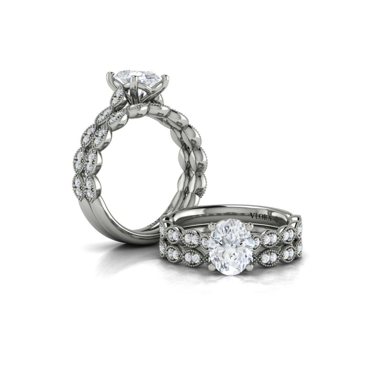 Matching Band for Unity Oval Engagement Ring