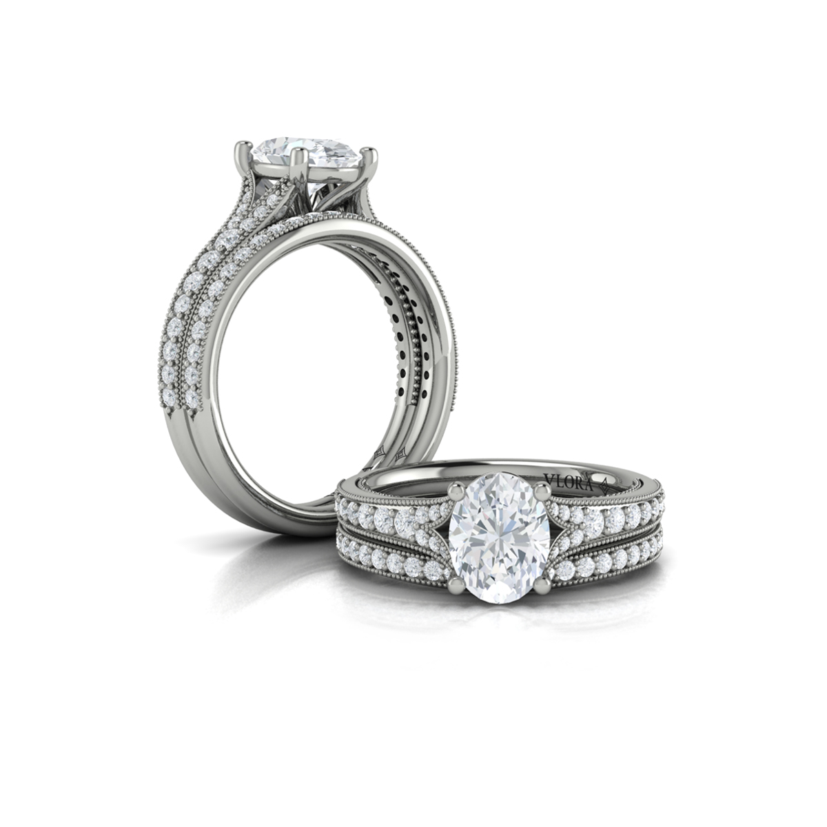Matching Band for Grace Oval Engagement Ring