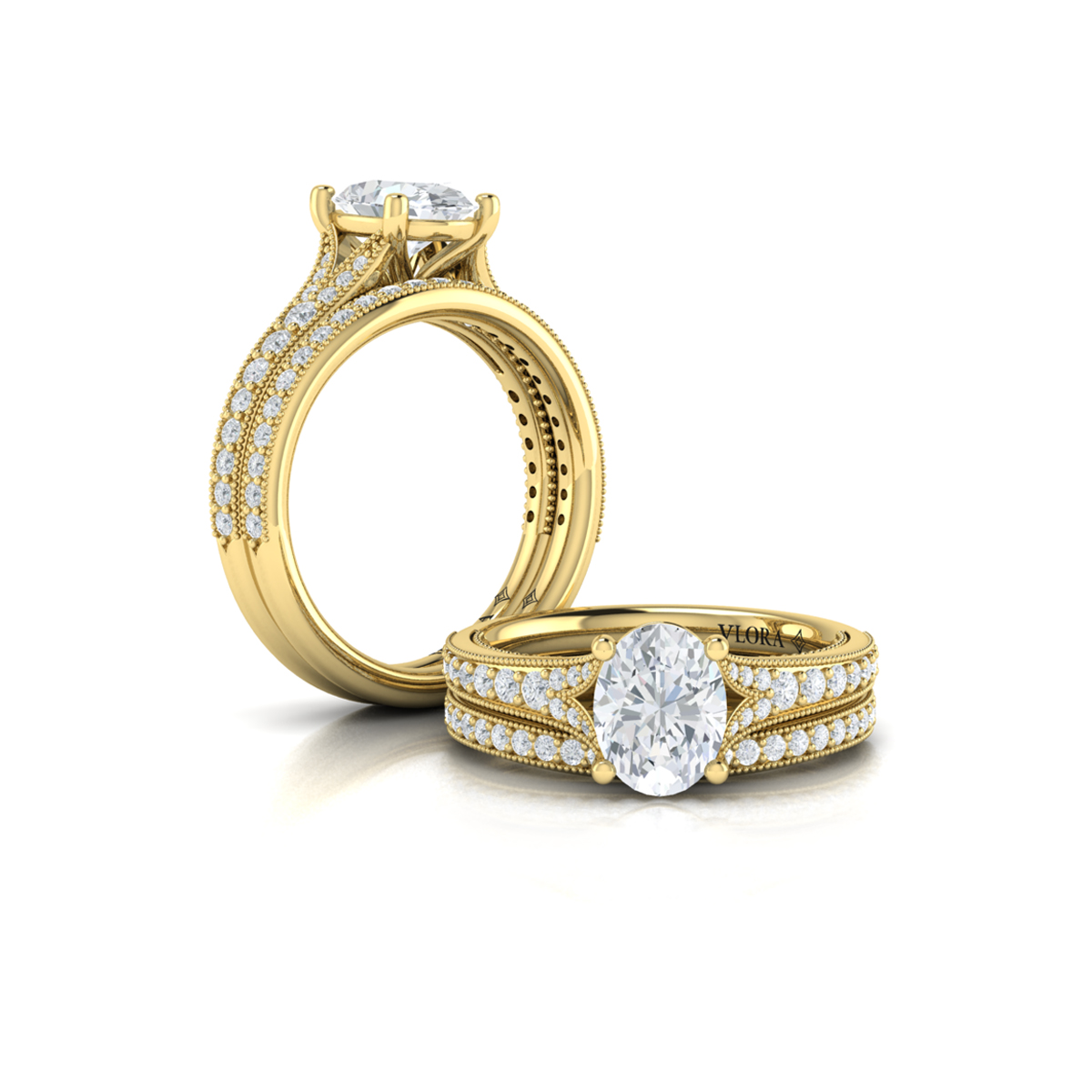 Matching Band for Grace Oval Engagement Ring