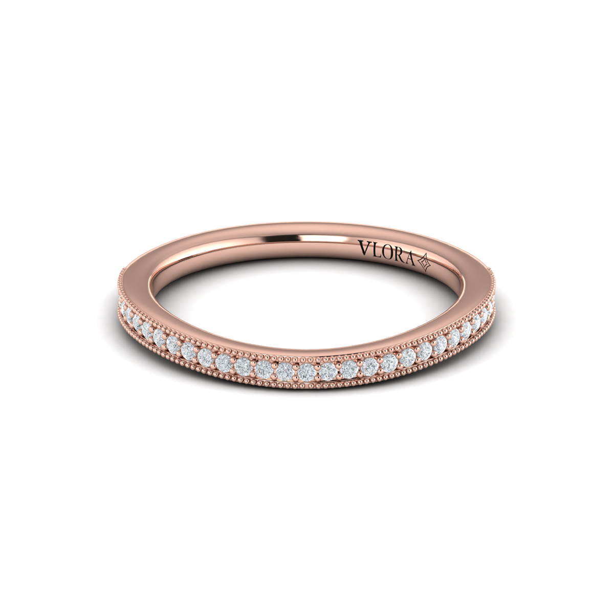Matching Band for Vintage Splendor Oval Split Shank Engagement Ring