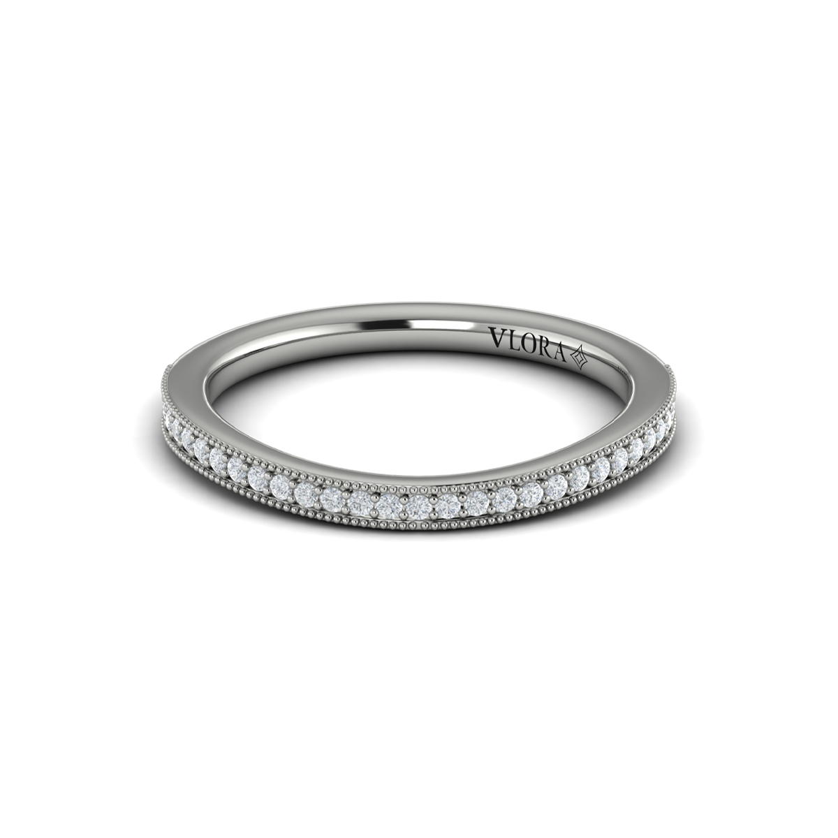 Matching Band for Vintage Splendor Oval Split Shank Engagement Ring
