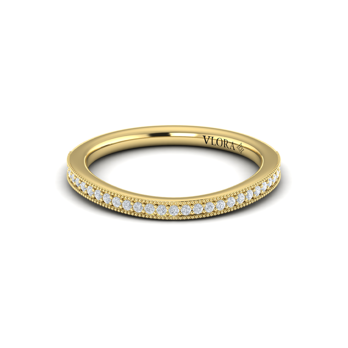 Matching Band for Vintage Splendor Oval Split Shank Engagement Ring