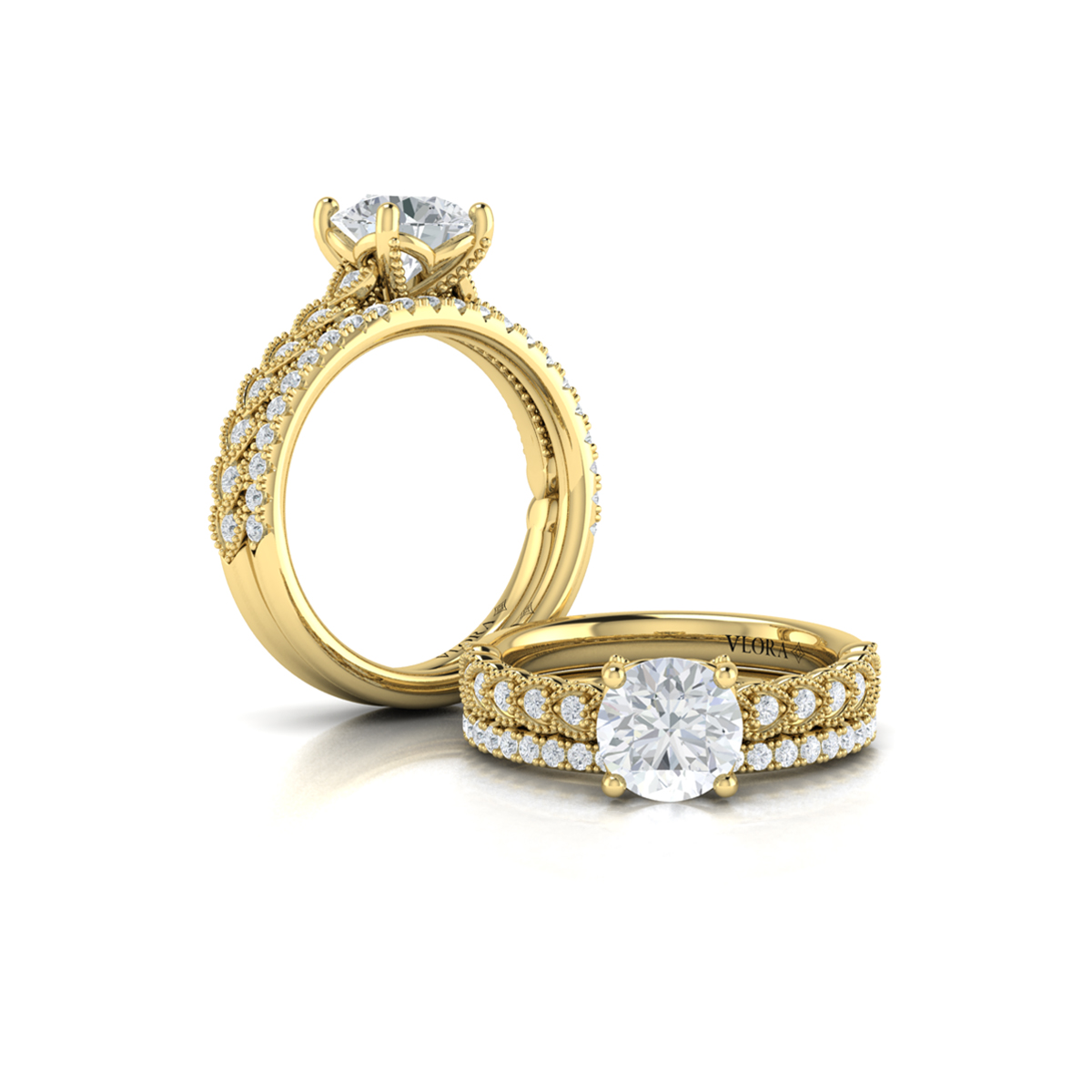 Matching Band for Modern Vintage Engagement Ring