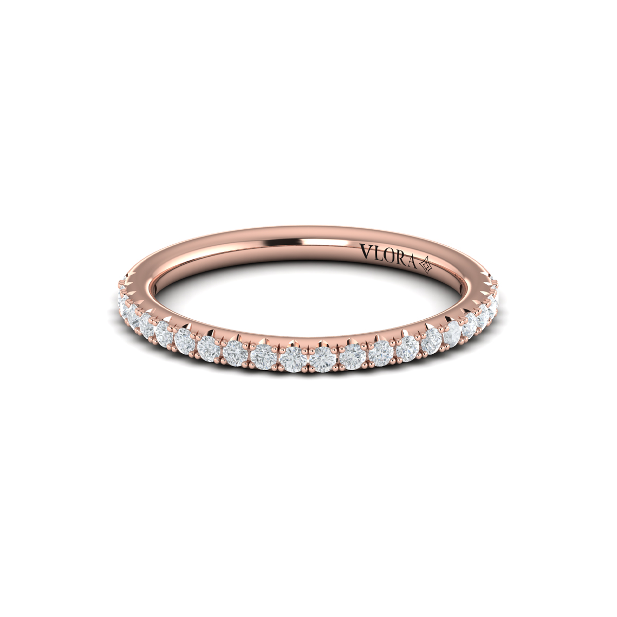 Matching Band for Signature Solitaire Emerald Cut Bezel Engagement Ring