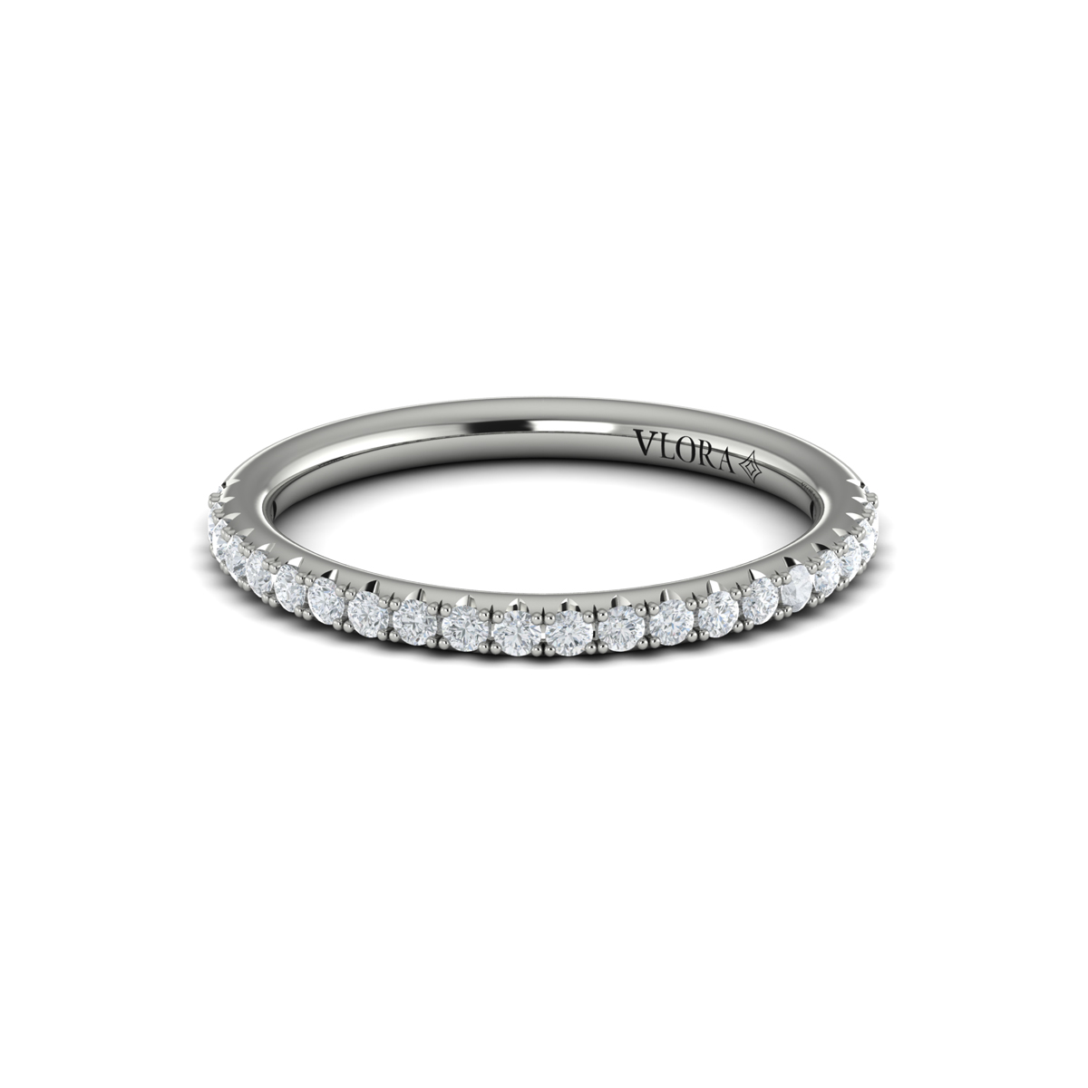 Matching Band for Signature Solitaire Emerald Cut Bezel Engagement Ring