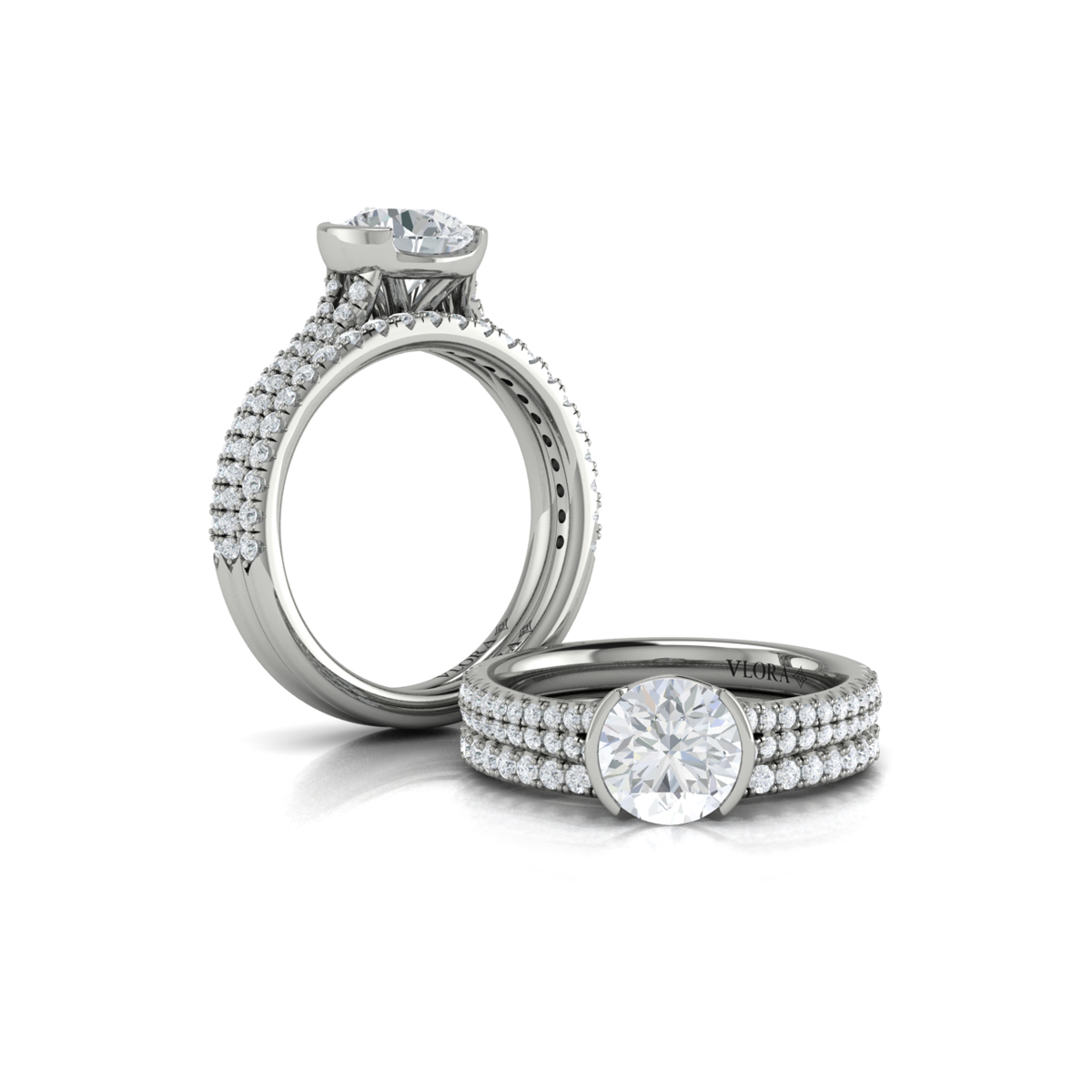 Matching Band for Classic Clutch Engagement Ring