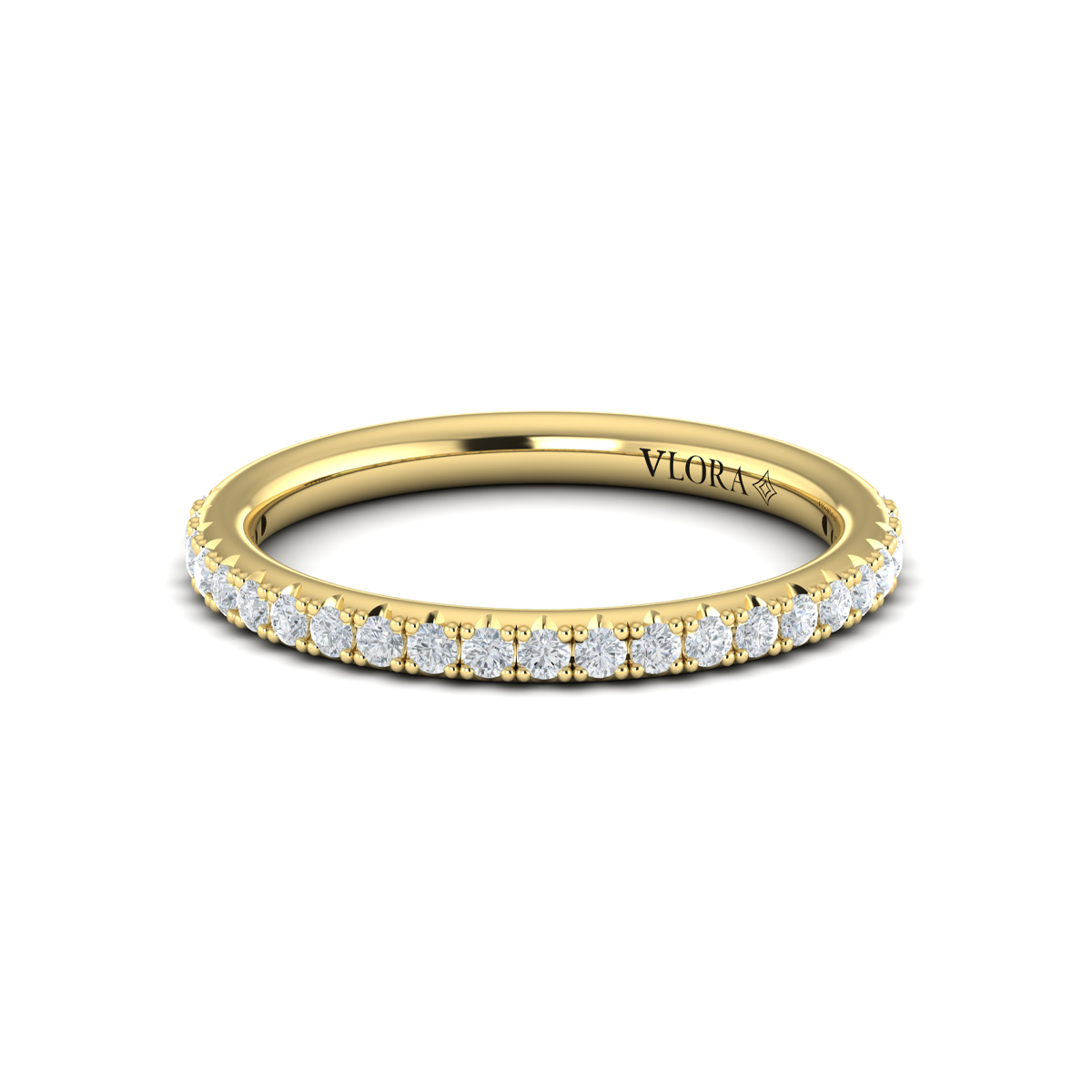 Matching Band for Streamlined Oval Bezel Engagement Ring