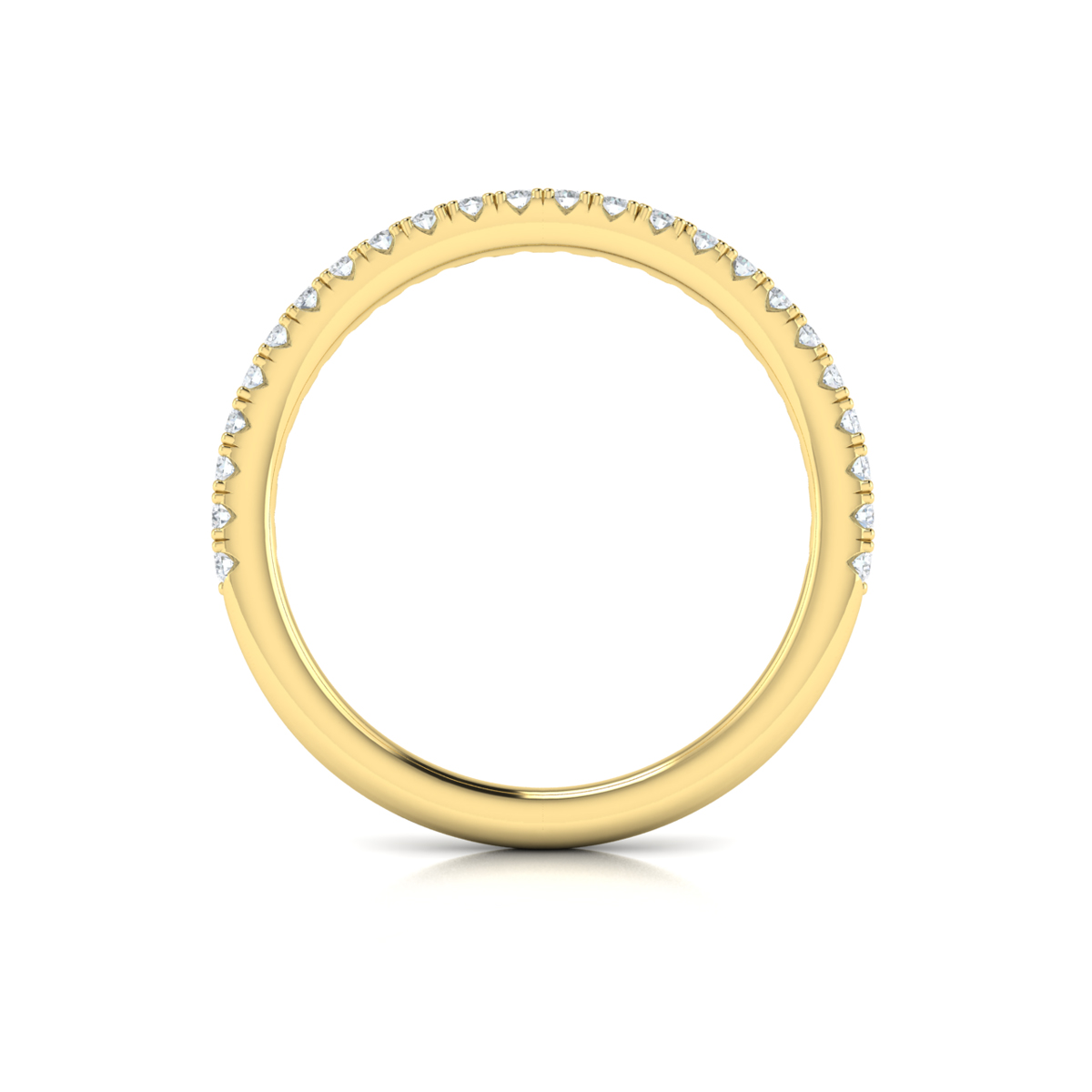 Matching Band for Reflection Engagement Ring