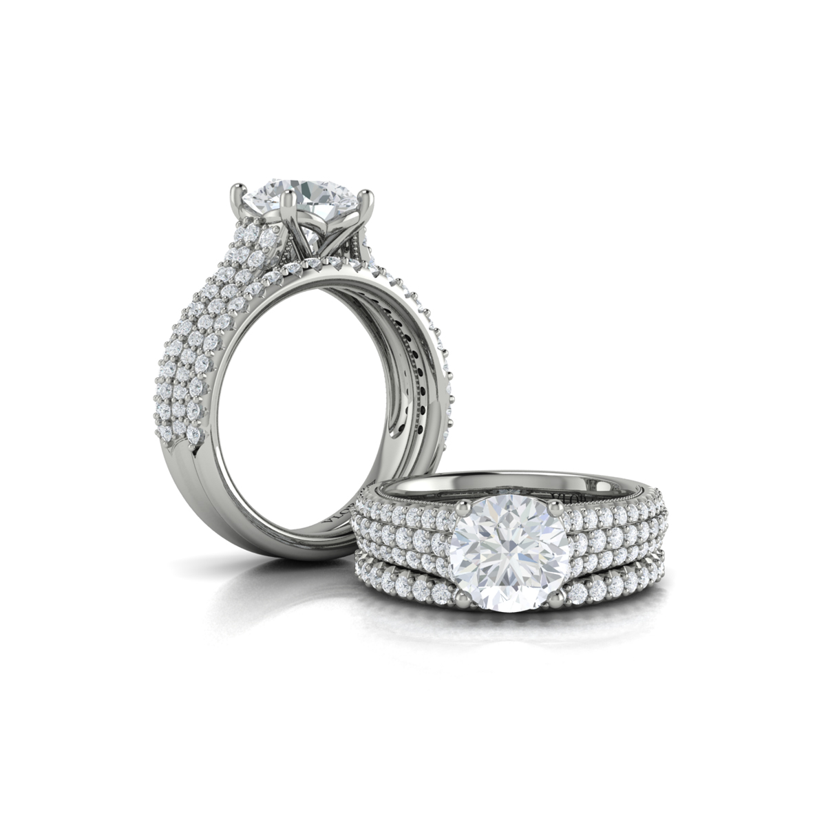 Matching Band for Ravishing Round Engagement Ring