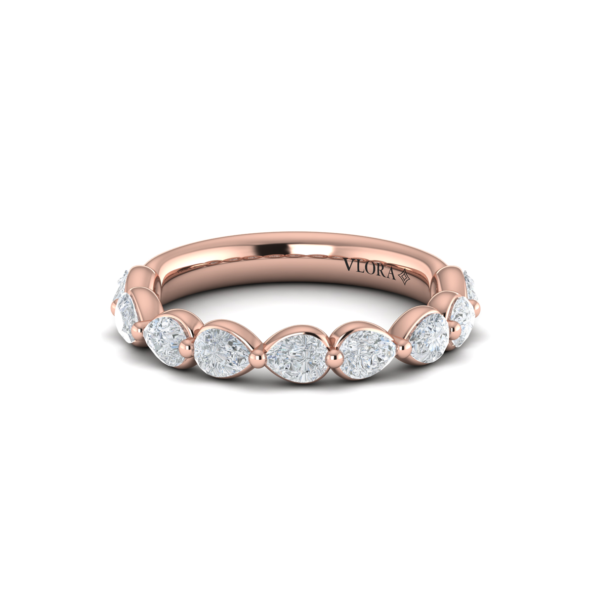 Matching Band for Cascade Oval Engagement Ring