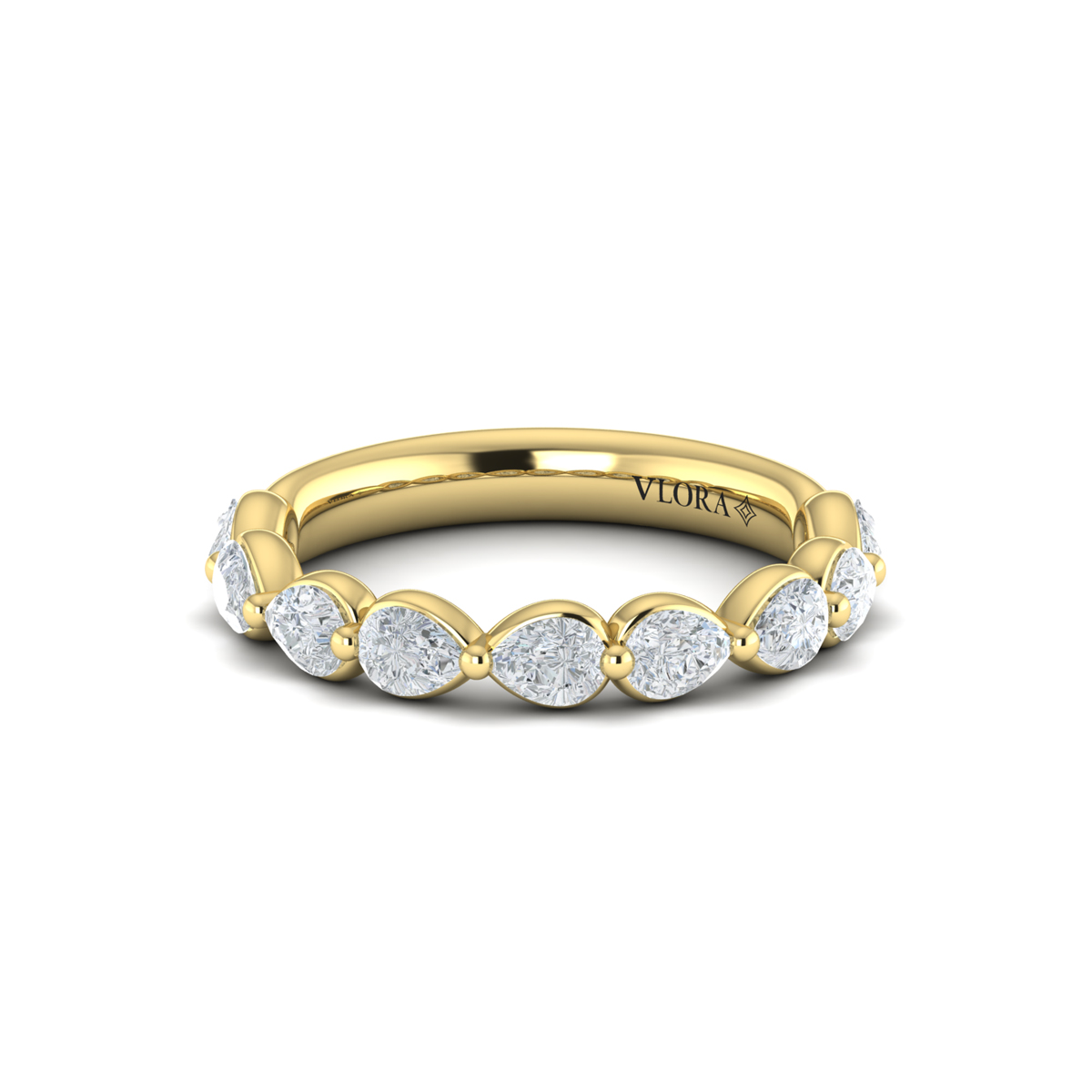 Matching Band for Cascade Oval Engagement Ring