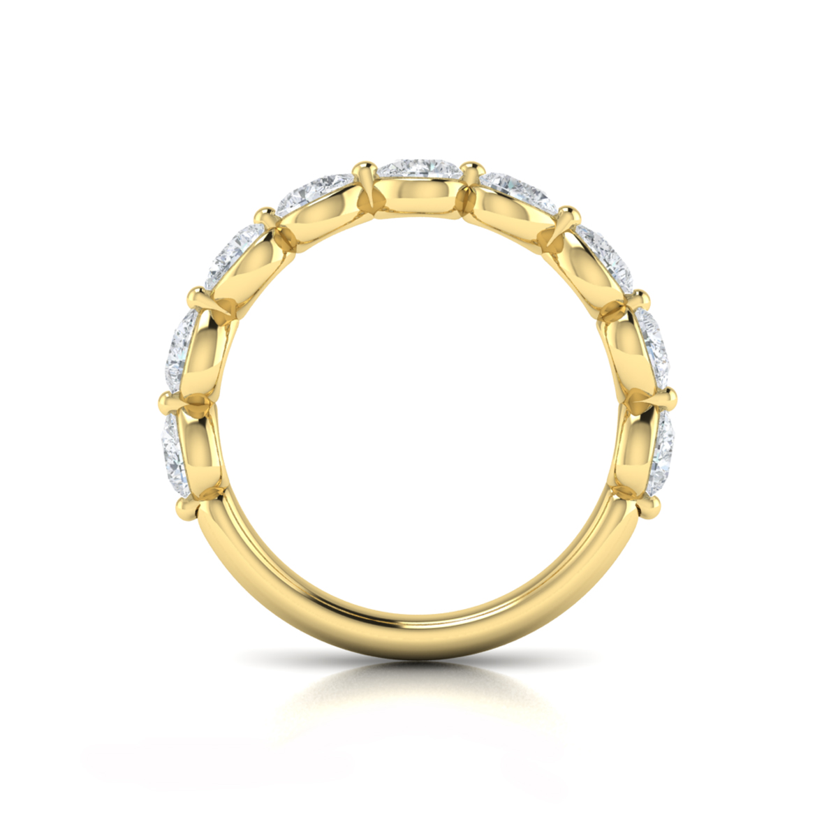 Matching Band for Cascade Oval Engagement Ring