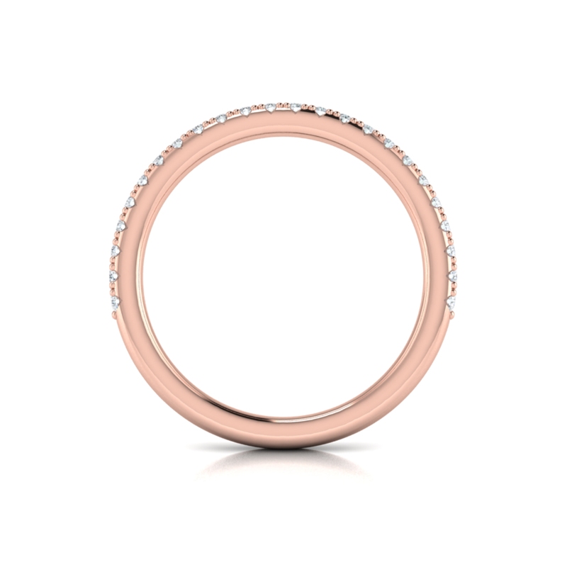 Matching Band for Triple Band Pave Oval Engagement Ring
