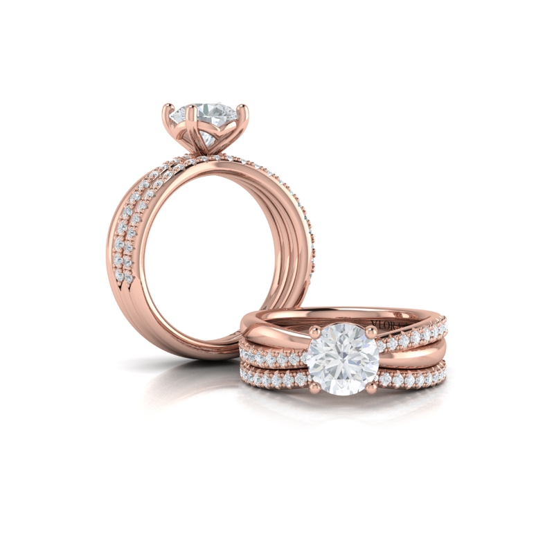 Matching Band for Twisted Pave Classic Engagement Ring