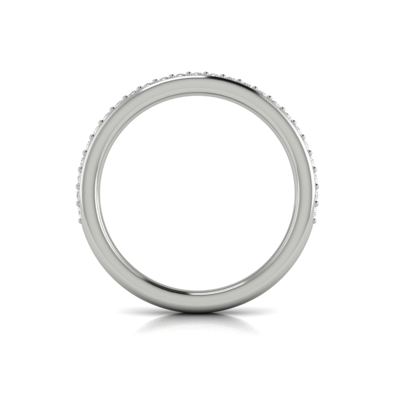 Matching Band for Bold Bezel Emerald Cut Engagement Ring
