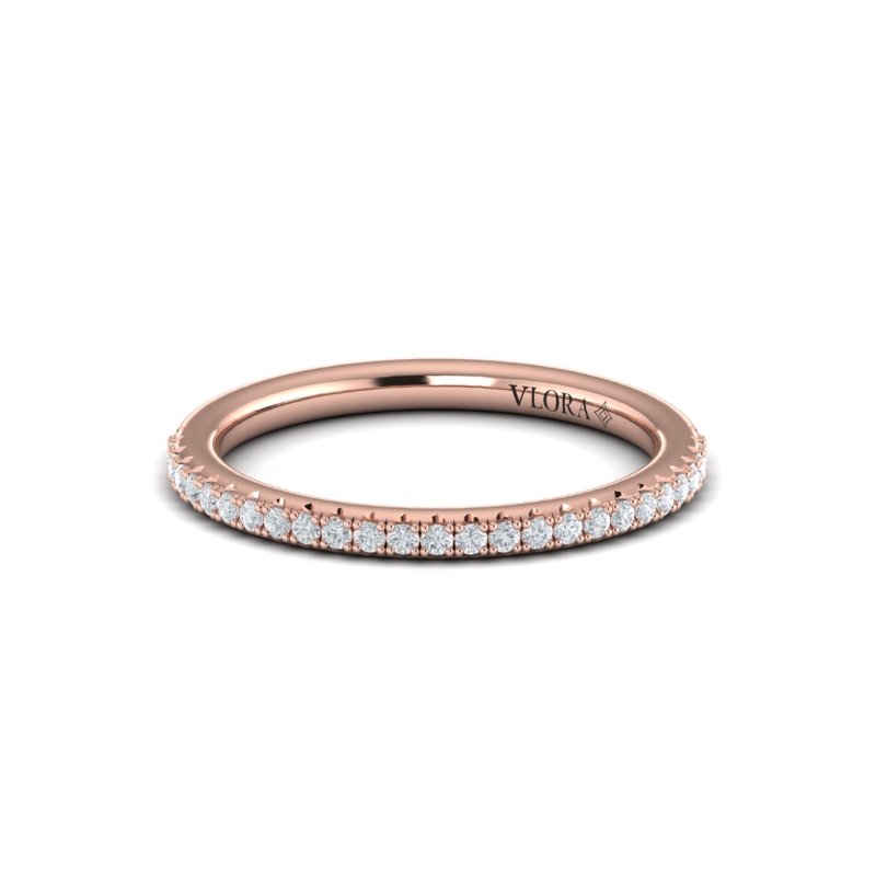 Matching Band for Fluted Emerald Cut Engagement Ring