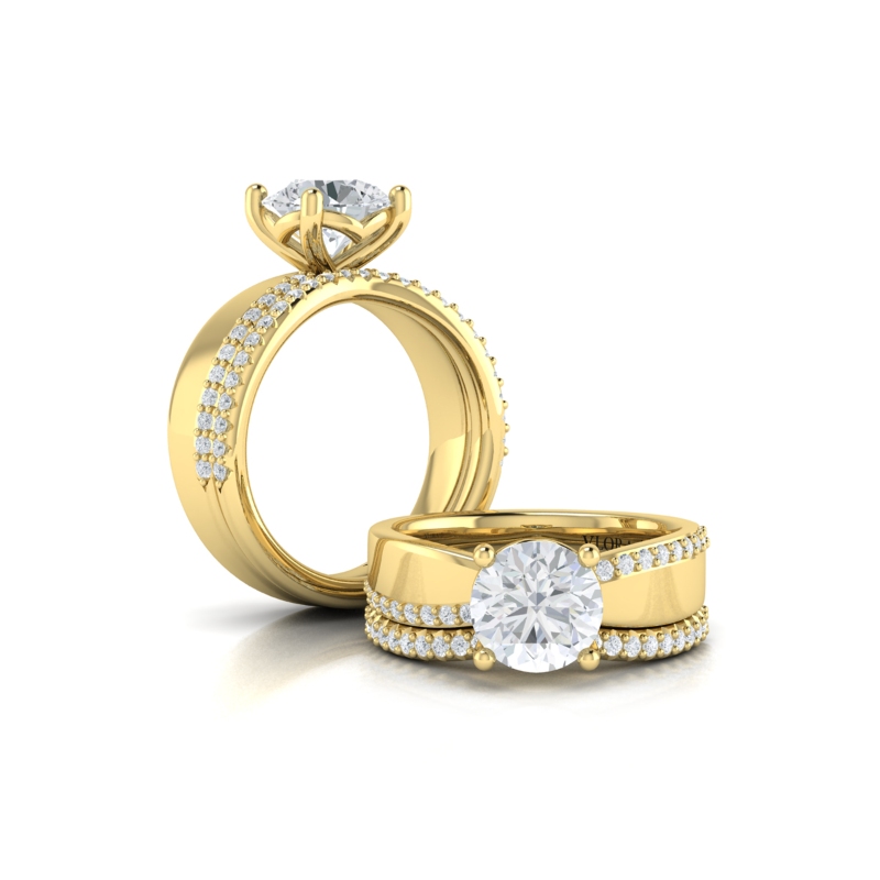 Matching Band for Arc Engagement Ring