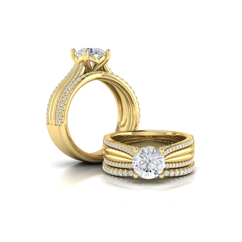Matching Band for Cathedral of Joy Engagement Ring