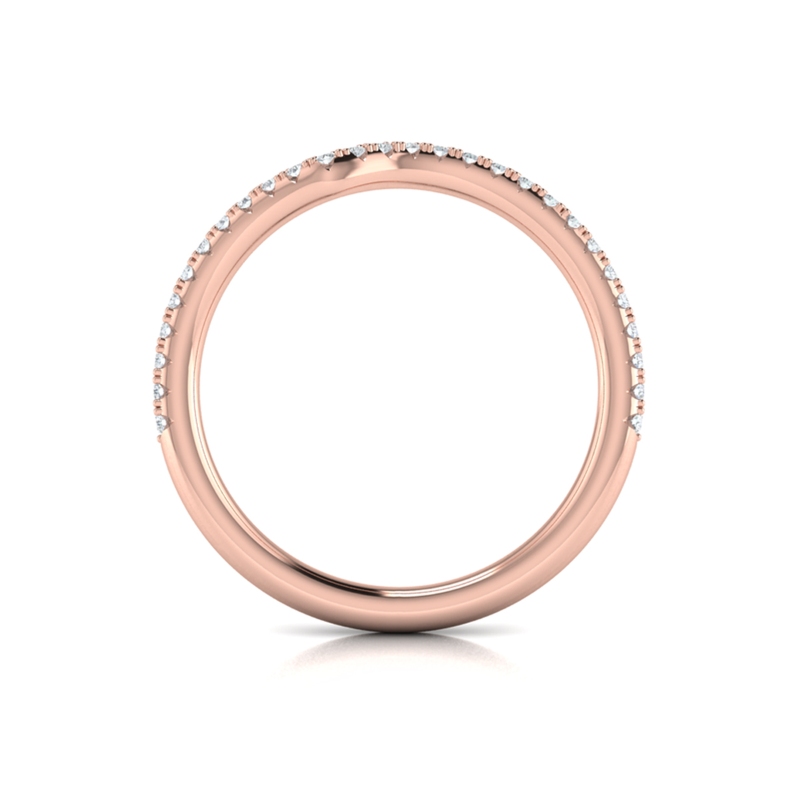 Matching Band for Teardrop Bezel Engagement Ring