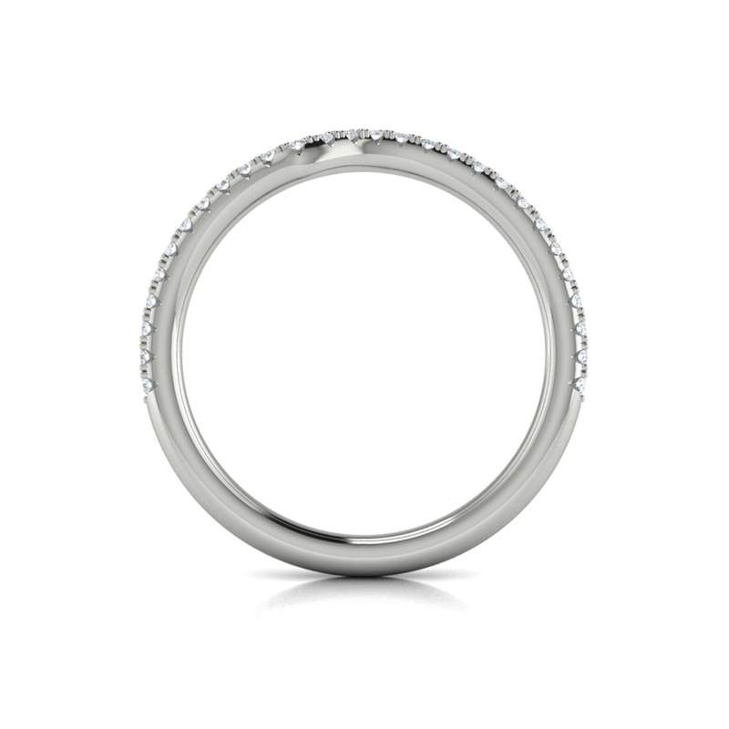 Matching Band for Teardrop Bezel Engagement Ring